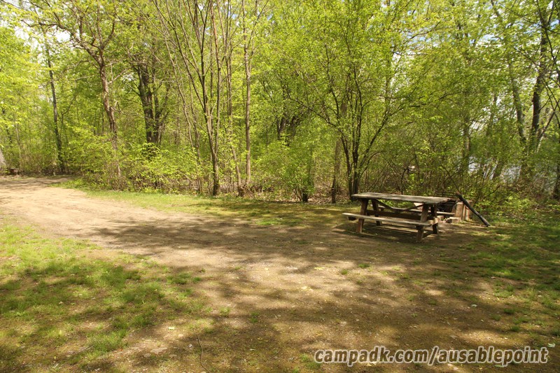 Campsite Photo of Site 99 at Ausable Point Campground, New York - Cross Site View