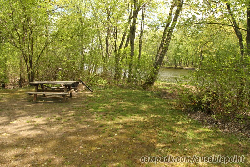 Campsite Photo of Site 99 at Ausable Point Campground, New York - Cross Site View