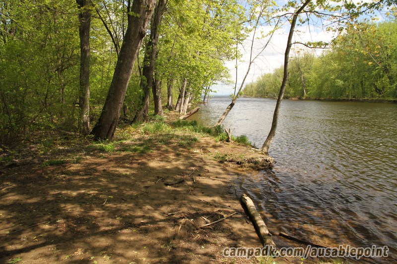 Campsite Photo of Site 99 at Ausable Point Campground, New York - Shoreline and View