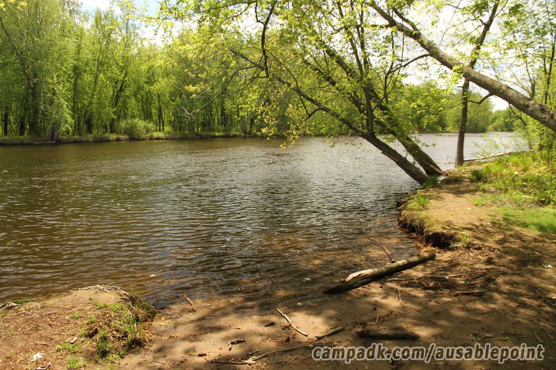Campsite Photo of Site 99 at Ausable Point Campground, New York - Shoreline and View