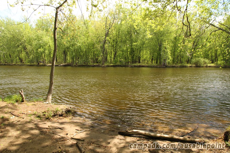 Campsite Photo of Site 99 at Ausable Point Campground, New York - View from Shoreline
