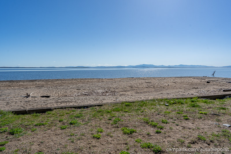 Campsite Photo of Site 8 at Ausable Point Campground, New York - Shoreline