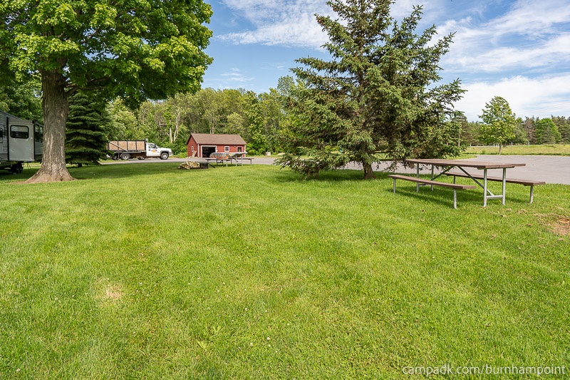 Campsite Photo of Site 8 at Burnham Point State Park, New York - Cross Site View