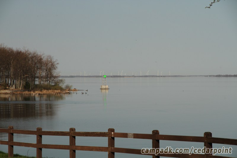 Campsite Photo of Site 10 at Cedar Point State Park, New York - View from Shoreline