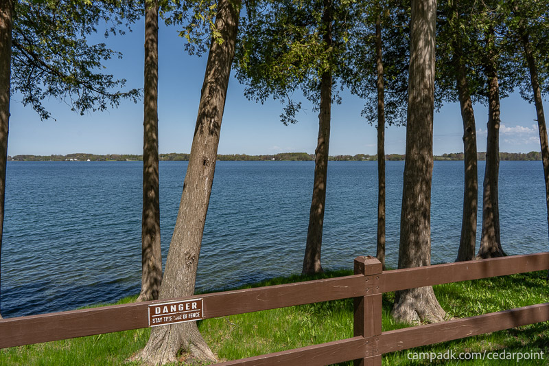Campsite Photo of Site 4 at Cedar Point State Park, New York - Shoreline and View