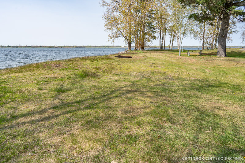 Campsite Photo of Site 83 at Coles Creek State Park, New York - Cross Site View