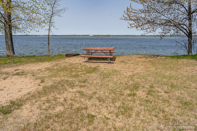 Campsite Photo of Site 203 at Coles Creek State Park, New York - Looking at Site from Part Way In