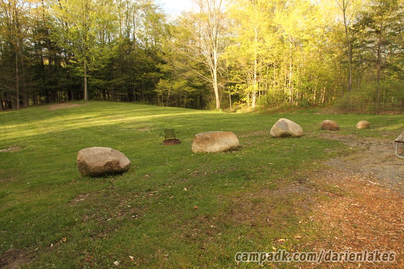 Campsite Photo of Site 30 at Darien Lakes State Park, New York - Cross Site View