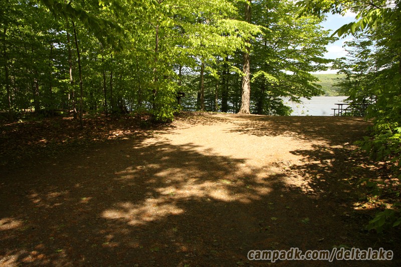 Campsite Photo of Site 92 at Delta Lake State Park, New York - Looking at Site from Road