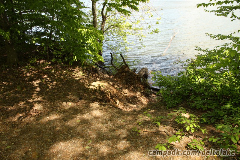 Campsite Photo of Site 92 at Delta Lake State Park, New York - Shoreline