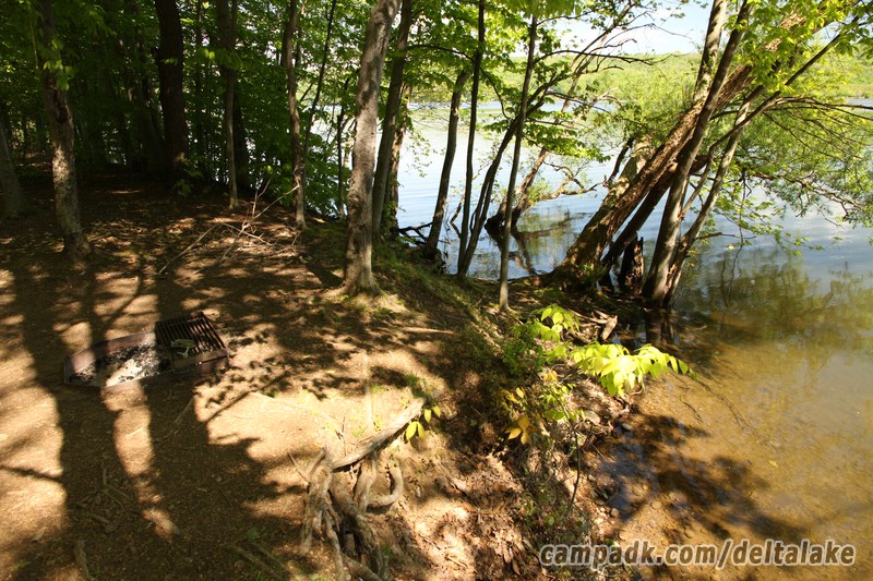 Campsite Photo of Site 10 at Delta Lake State Park, New York - Shoreline