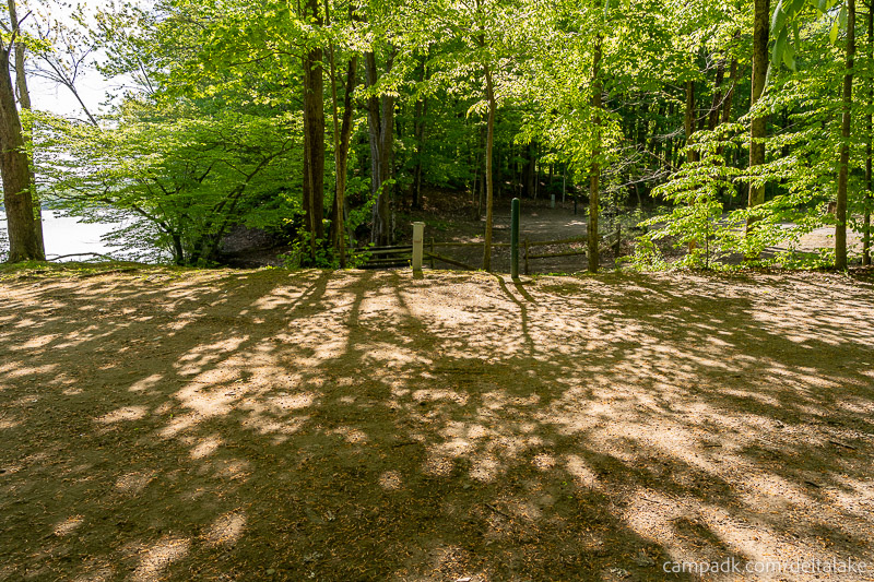 Campsite Photo of Site 10 at Delta Lake State Park, New York - Cross Site View