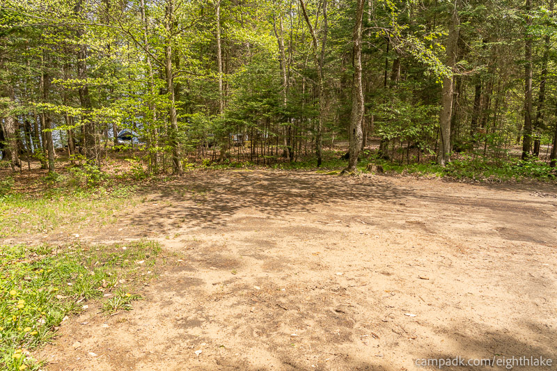 Campsite Photo of Site 25 at Eighth Lake Campground, New York - Cross Site View