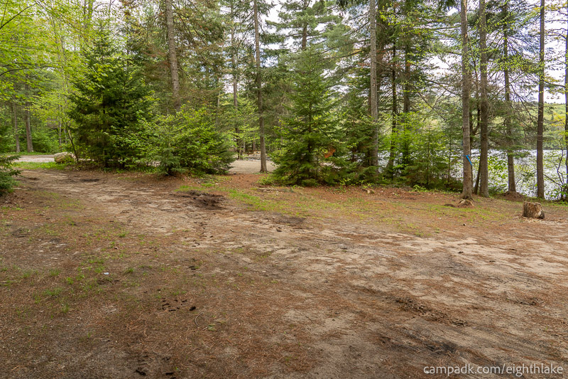 Campsite Photo of Site 112 at Eighth Lake Campground, New York - Cross Site View