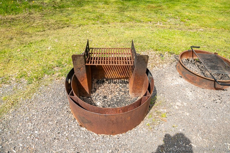 Campsite Photo of Site 35 at Glimmerglass State Park, New York - Fireplace View