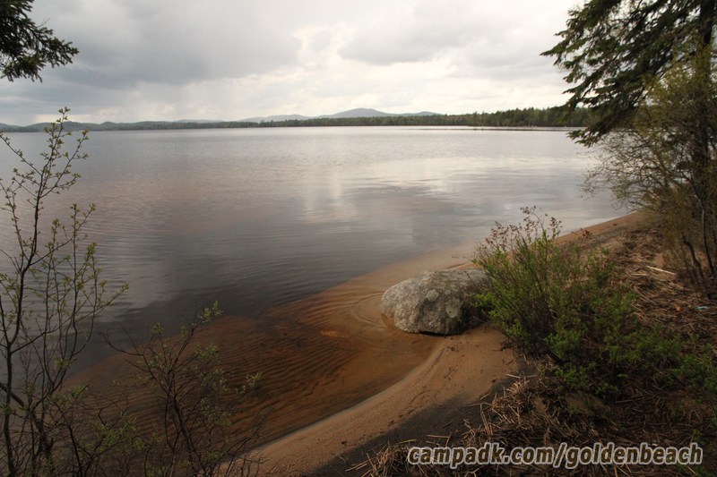 Campsite Photo of Site 100 at Golden Beach Campground, New York - Shoreline and View