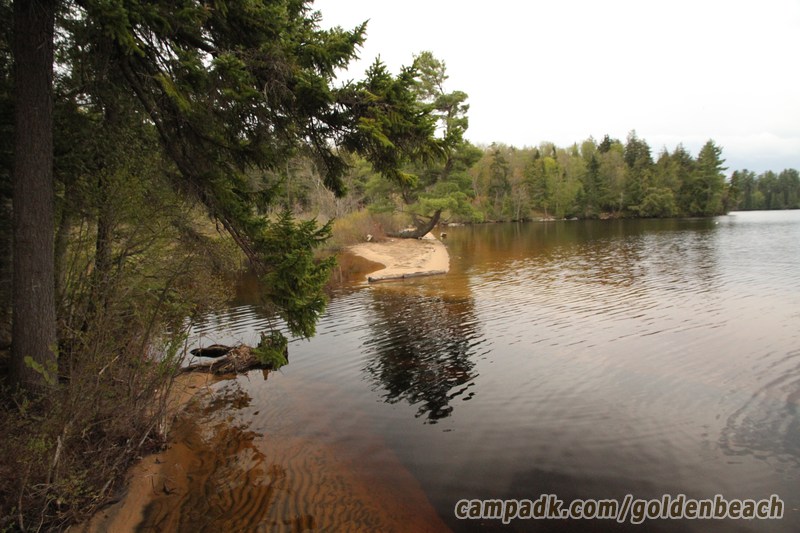 Campsite Photo of Site 100 at Golden Beach Campground, New York - View from Shoreline