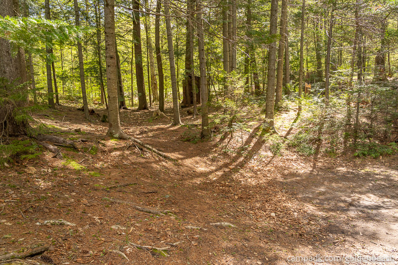 Campsite Photo of Site 200 at Golden Beach Campground, New York - Washroom Across the Road