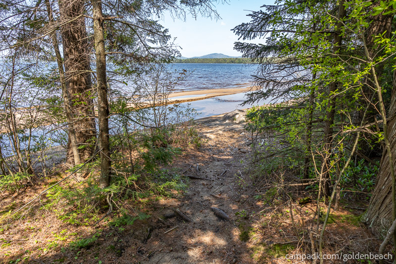 Campsite Photo of Site 100 at Golden Beach Campground, New York - Pathway Down to Water