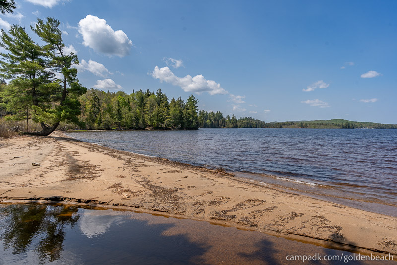 Campsite Photo of Site 100 at Golden Beach Campground, New York - View from Shoreline