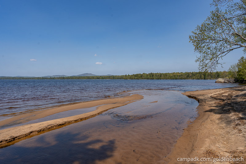 Campsite Photo of Site 100 at Golden Beach Campground, New York - View from Shoreline