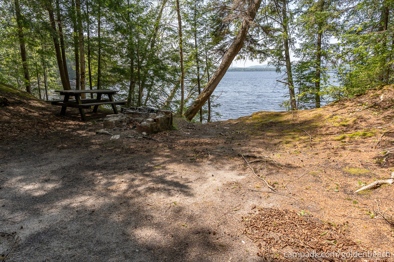 Campsite Photo of Site 200 at Golden Beach Campground, New York - Cross Site View