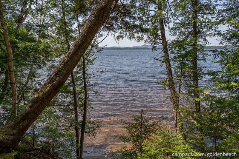Campsite Photo of Site 200 at Golden Beach Campground, New York - View from Shoreline