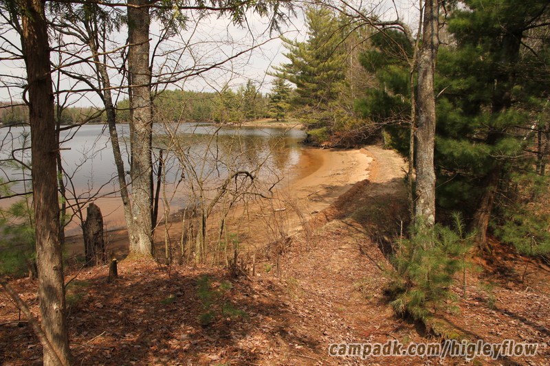 Campsite Photo of Site 34 at Higley Flow State Park, New York - Pathway Down to Water