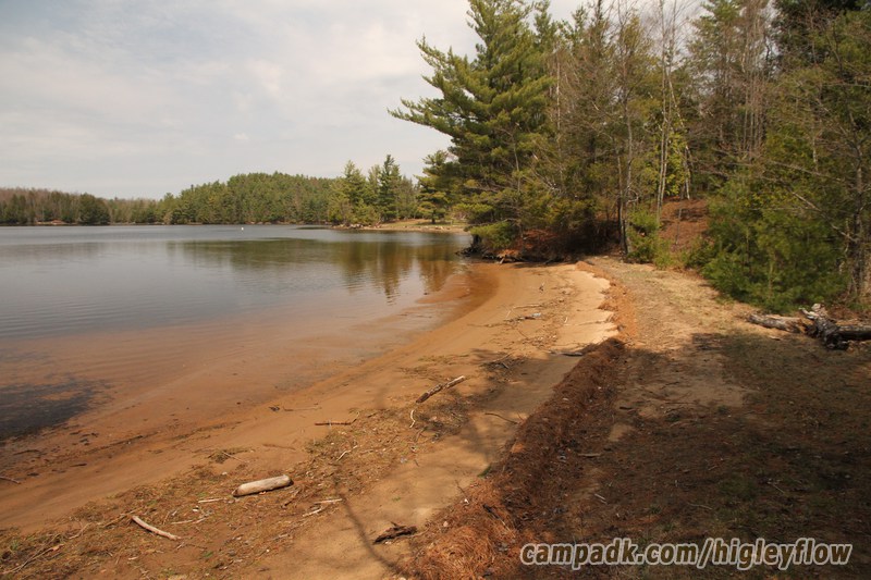 Campsite Photo of Site 34 at Higley Flow State Park, New York - Shoreline