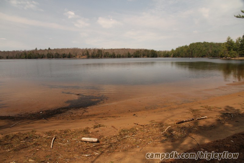 Campsite Photo of Site 34 at Higley Flow State Park, New York - View from Shoreline