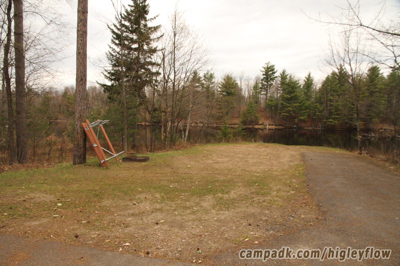 Campsite Photo of Site 94 at Higley Flow State Park, New York - Looking at Site from Road