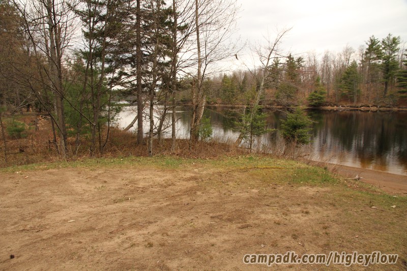 Campsite Photo of Site 94 at Higley Flow State Park, New York - Cross Site View