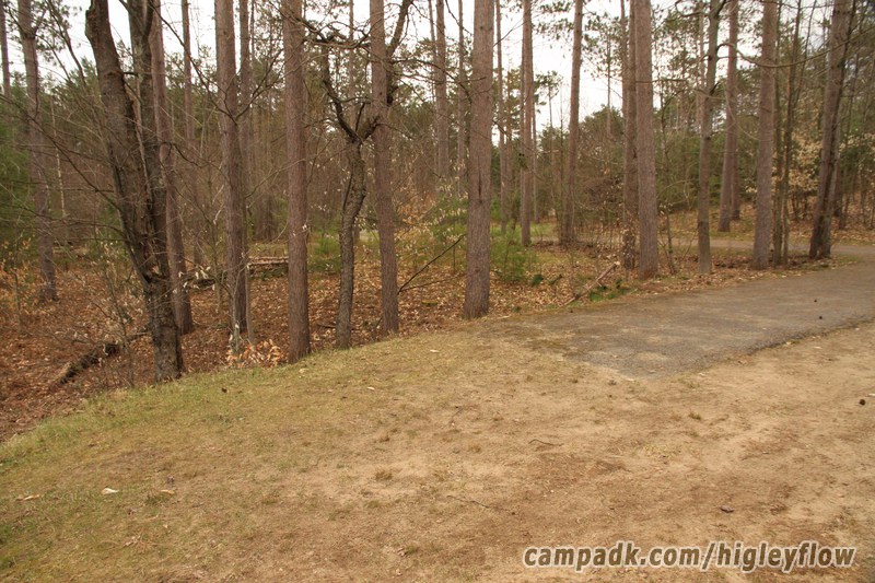 Campsite Photo of Site 94 at Higley Flow State Park, New York - Cross Site View