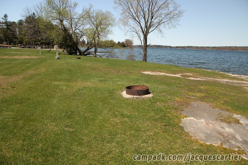 Campsite Photo of Site 111 at Jacques Cartier State Park, New York - Cross Site View