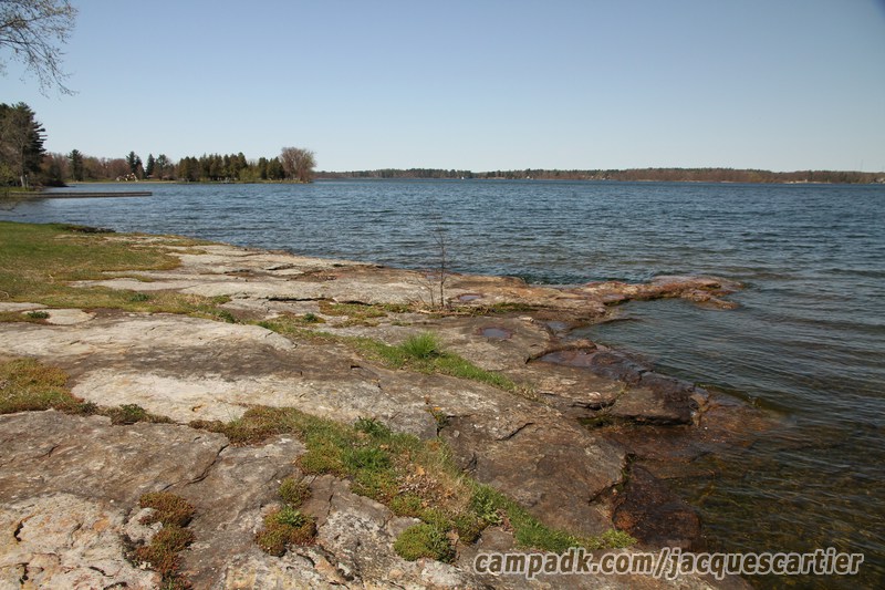 Campsite Photo of Site 111 at Jacques Cartier State Park, New York - Shoreline