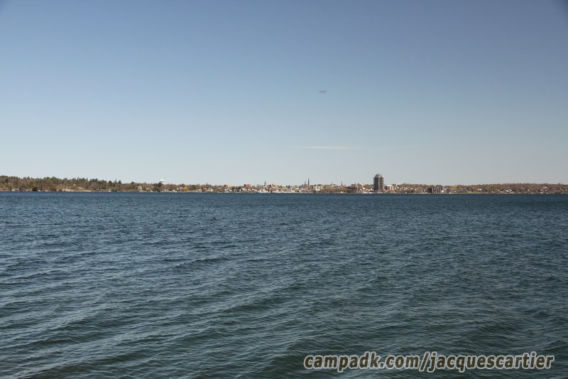 Campsite Photo of Site 111 at Jacques Cartier State Park, New York - View from Shoreline