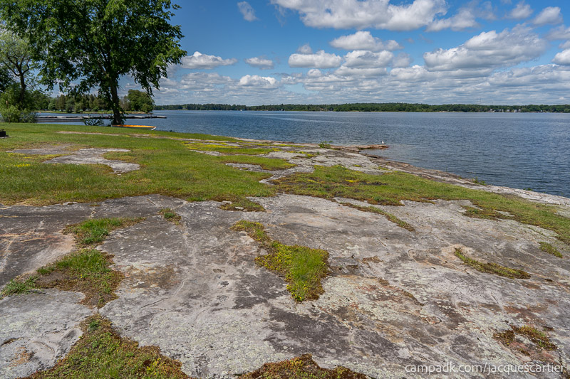 Campsite Photo of Site 111 at Jacques Cartier State Park, New York - Cross Site View