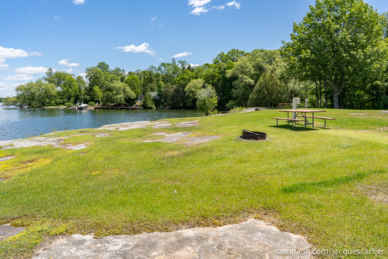 Campsite Photo of Site 111 at Jacques Cartier State Park, New York - Cross Site View