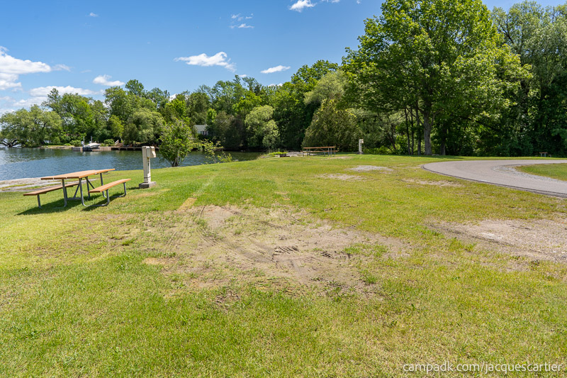 Campsite Photo of Site 111 at Jacques Cartier State Park, New York - Cross Site View