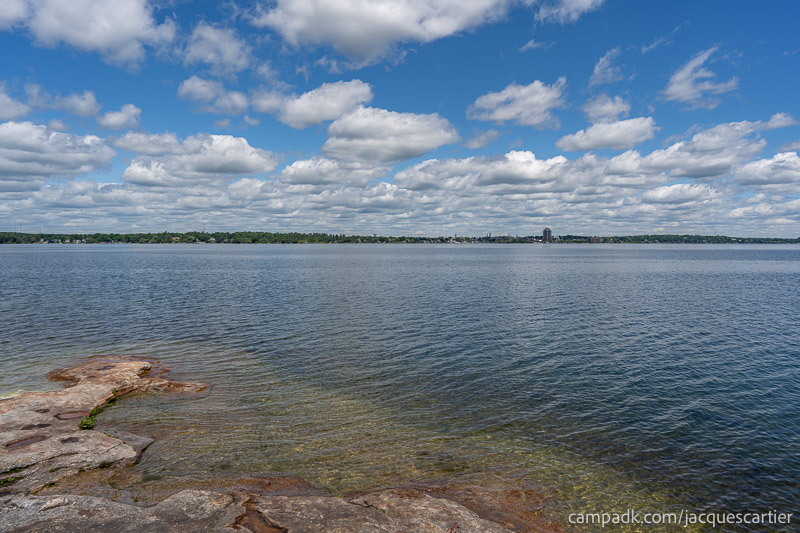 Campsite Photo of Site 111 at Jacques Cartier State Park, New York - View from Shoreline