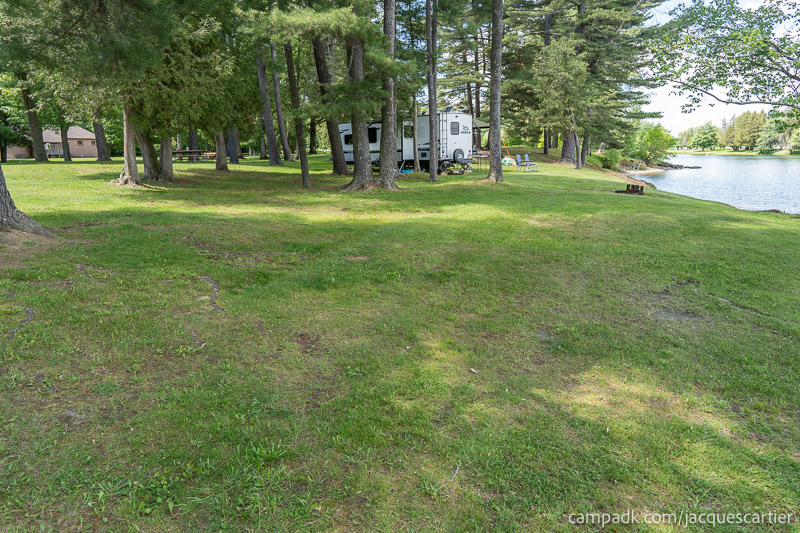 Campsite Photo of Site 45 at Jacques Cartier State Park, New York - Cross Site View