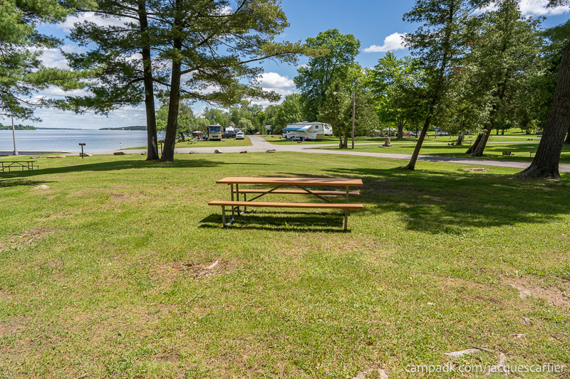 Campsite Photo of Site 45 at Jacques Cartier State Park, New York - Cross Site View