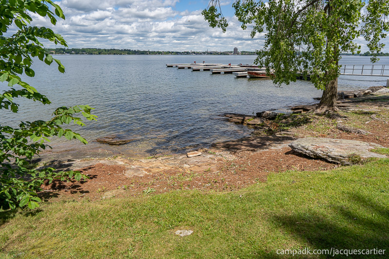 Campsite Photo of Site 45 at Jacques Cartier State Park, New York - Shoreline