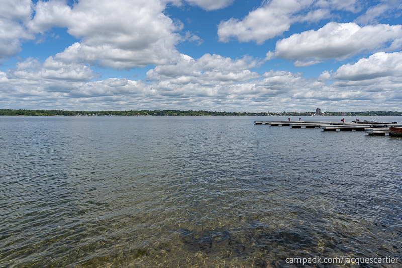 Campsite Photo of Site 45 at Jacques Cartier State Park, New York - View from Shoreline