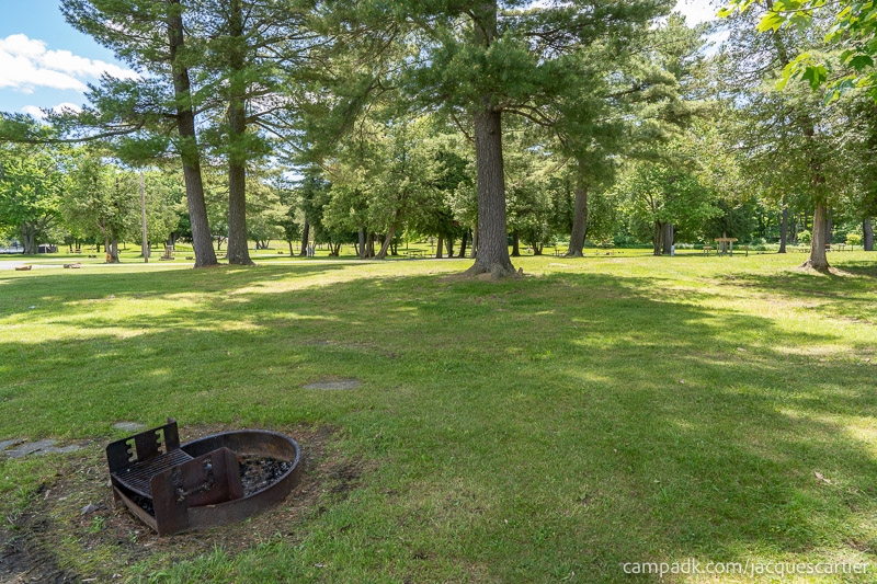 Campsite Photo of Site 45 at Jacques Cartier State Park, New York - Looking Back Towards Road