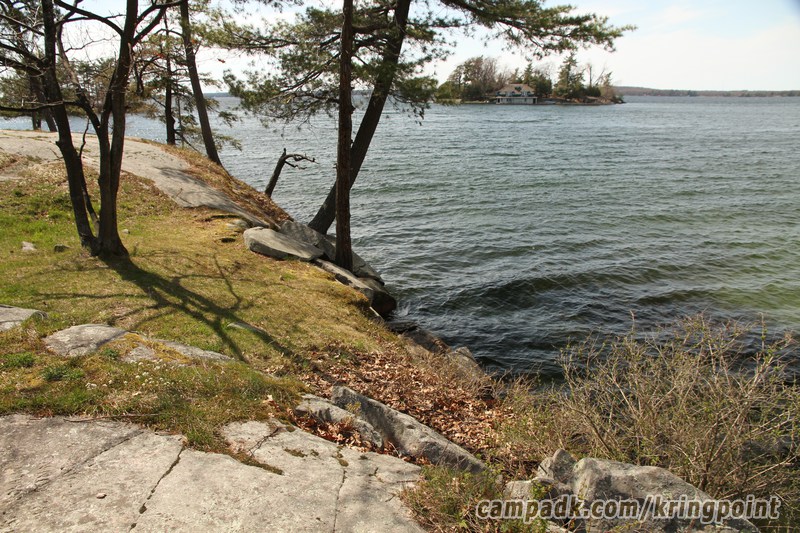 Campsite Photo of Site 19 at Kring Point State Park, New York - Shoreline