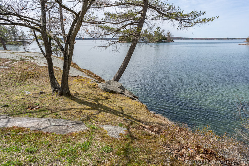 Campsite Photo of Site 19 at Kring Point State Park, New York - Shoreline