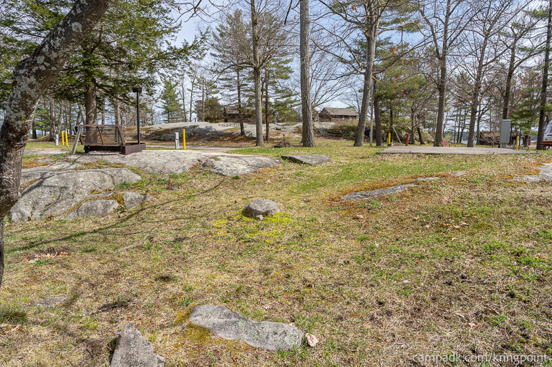 Campsite Photo of Site 19 at Kring Point State Park, New York - Returning Along Pathway from Water