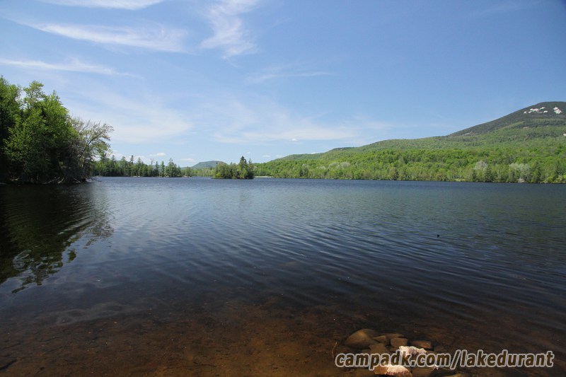 Campsite Photo of Site 51 at Lake Durant Campground, New York - View from Shoreline