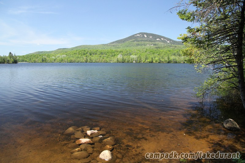 Campsite Photo of Site 51 at Lake Durant Campground, New York - View from Shoreline